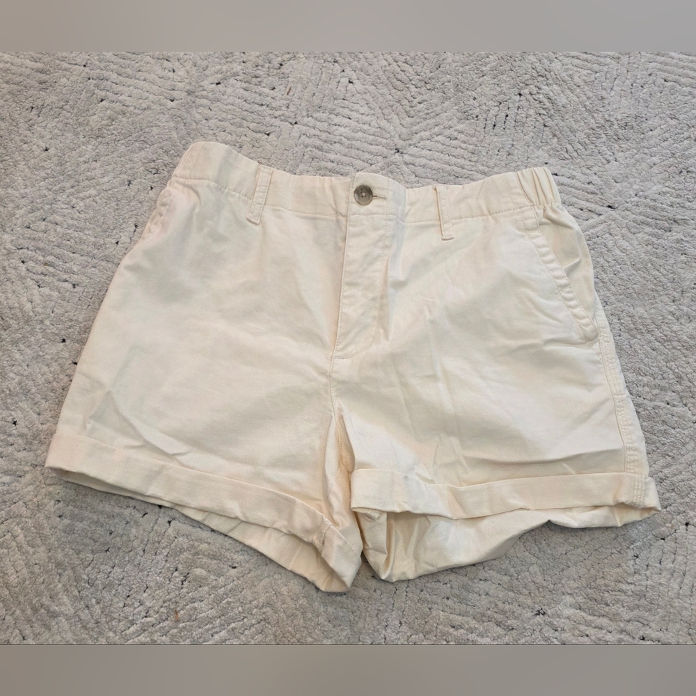 Womens medium Old navy off white khaki shorts